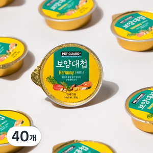 보양대첩 강아지 하모니 캔, 혼합맛(연어/참치), 30g, 40개