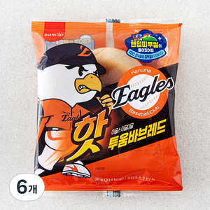 삼립 KBO 이글스 투움바 브레드, 90g, 6개, 1개입