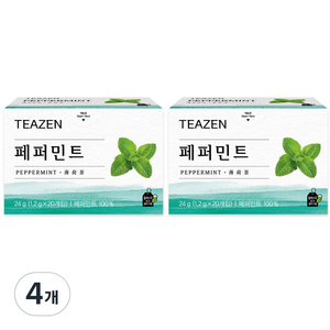 티젠 페퍼민트, 1.2g, 20개입, 4개