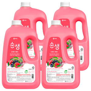 순샘 프레시 베리 주방세제 리필, 3L, 4개