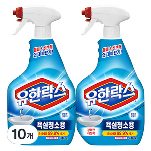 유한락스 욕실청소용 세정제, 900ml, 10개