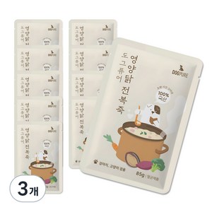 도그퓨어 강아지 고양이 영양닭 전복죽 85g x 10p, 닭고기, 850g, 3개