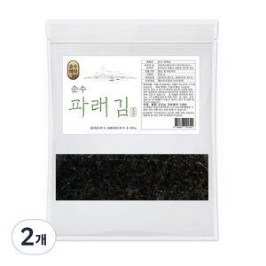 순수 파래김 100p, 230g, 2개