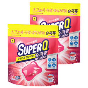 갓성비 슈퍼큐 실내건조 플라워코튼 캡슐세제, 100개입, 2개