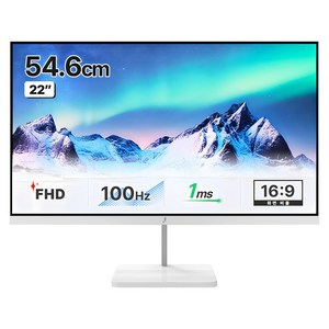 주연테크 FHD 100Hz 화이트 모니터, 54.6cm, V22FX-W(일반)