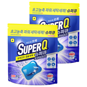 갓성비 슈퍼큐 오션브리즈 실내건조 캡슐세제, 100개입, 2개