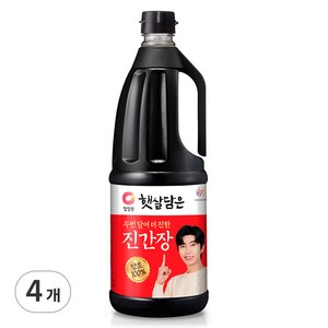 청정원 두번달여 더 진한 진간장, 1.7L, 4개