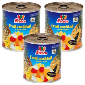 Fesco 후르츠 칵테일 통조림, 410g, 3개