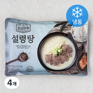 강남면옥 고기 설렁탕 (냉동), 500g, 4개