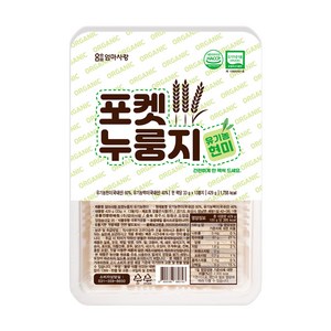 엄마사랑 포켓 누룽지 유기농 현미, 429g, 1개