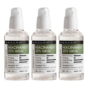 더마팩토리 나이아신아마이드 20% 세럼, 80ml, 3개