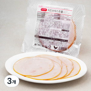 에쓰푸드 치킨브레스트햄, 300g, 3개