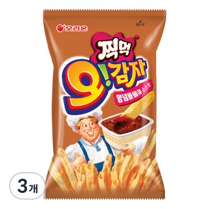 오리온 찍먹 오감자 양념바베큐소스맛, 75g, 3개