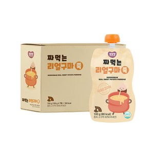 또또맘 짜먹는 리얼구마죽 100g, 고구마맛, 7개