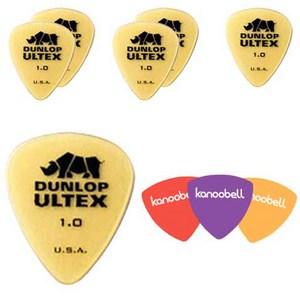 Dunlop Ultex Standad 기타피크 6p + 카누벨 피크 3p, 1세트