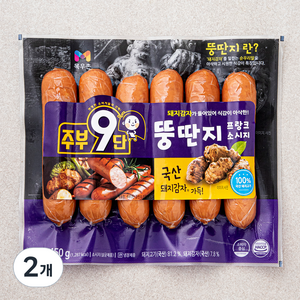 목우촌 주부9단 뚱딴지 프랑크 소시지, 450g, 2개