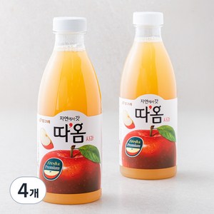 따옴 냉장 사과주스, 730ml, 4개