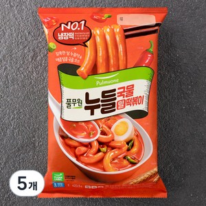 풀무원 밀 누들 국물떡볶이 2인분, 423.5g, 5개