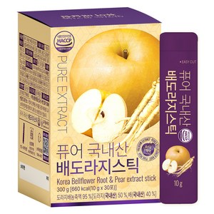 유기농마루 퓨어 국내산 배도라지 스틱, 1개, 10g, 30개입