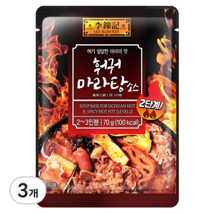 이금기 훠궈 마라탕 소스 2단계, 70g, 3개