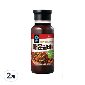 청정원 매운갈비 양념, 500g, 2개