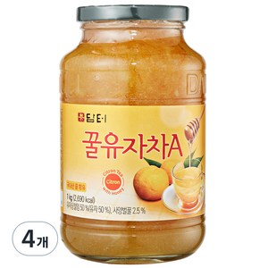 담터 꿀유자차A, 1kg, 4개