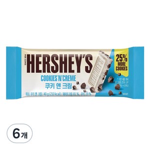 허쉬 쿠키앤크림, 40g, 6개