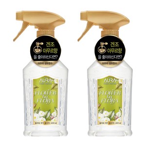 AURA 섬유향수, 플라워 바이 플로라, 400ml, 2개