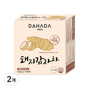 다하다 티백 돼지감자차, 1g, 100개입, 2개