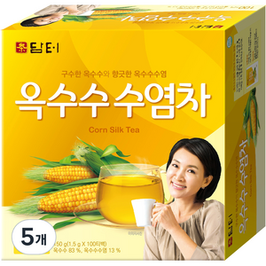 담터 옥수수 수염차, 1.5g, 100개입, 5개