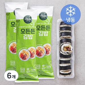 오든든 김밥 (냉동), 230g, 6개