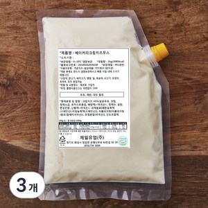 베이커리 크림치즈 무스, 1kg, 3개