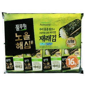 풀무원 노을해심 도시락김 16p, 80g, 1개