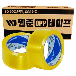 원준테이프 투명 중포장 80m*48mm, 40개