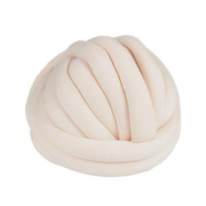 알로데 자이언트얀 DIY 빅 가방 쿠션 뜨개실 2.5cm 250g, 1개, 11 커스터드