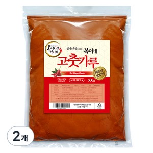 복이네먹거리 베트남 고운 고춧가루 매운맛 분말용, 500g, 2개