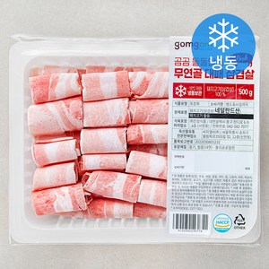 곰곰 돌돌말이 무연골 대패 삼겹살 (냉동), 500g, 1개