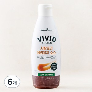 비비드키친 저칼로리 데리야끼 소스, 285g, 6개