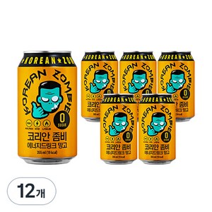 코리안 좀비 에너지드링크 망고, 355ml, 12개