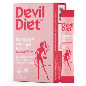 악마다이어트 아쿠아 프로 핑크피치맛 가르시니아 14p, 140g, 1개