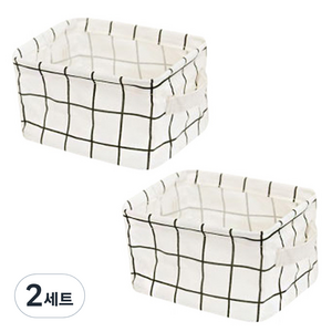 더자카 패브릭 사각 바스켓 2종, G타입, 2세트
