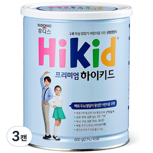 일동후디스 프리미엄 하이키드 분말영유아식 600g, 3개