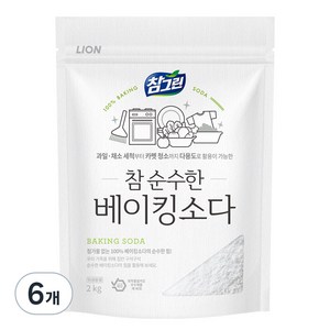 참그린 참 순수한 베이킹소다, 2kg, 6개