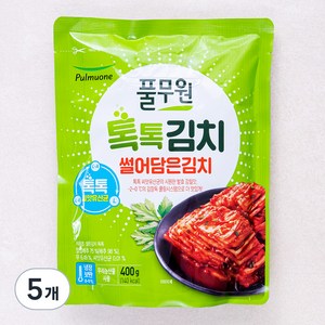 풀무원 풀무원 톡톡 썰은김치, 400g, 5개