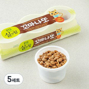 풀무원 살아있는 실의힘 꼬마나또 버터 간장소스 3개입, 89.7g, 5세트