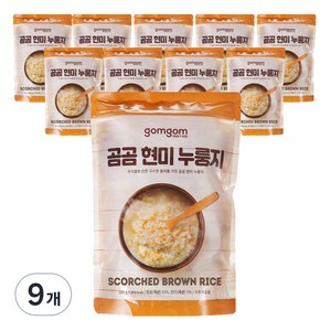 곰곰 구수한 끓여먹는 현미 누룽지, 500g, 9개