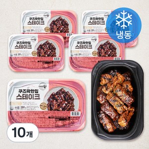 쿠즈락 한입 스테이크 (냉동), 280g, 10개