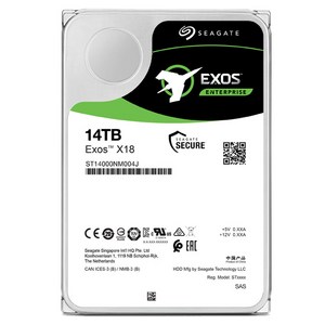 씨게이트 Exos X18 SAS 7200 256M HDD, ST14000NM004J, 14TB