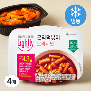 라이틀리 곤약떡볶이 오리지널 (냉동), 300g, 4개