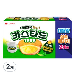 롯데카스타드 대용량 실속 패키지 24p, 552g, 2개